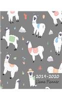 2019-2020 Llama Planner: Large Weekly Journal & Notebook