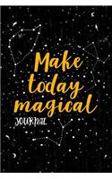 Make Today Magical Journal: Lined, Undated; Constellation Stars Night Sky Cover