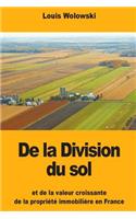 De la Division du sol
