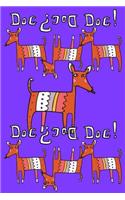 Bullet Journal Notebook for Dog Lovers, Red Dogs in a Row 3: 162 Numbered Pages with 150 Dot Grid Pages, 6 Index Pages and 2 Key Pages for Journaling, Writing, Planning and Doodling, for Women, Men, Kids, Easy