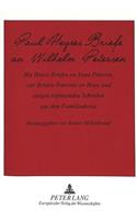 Paul Heyses Briefe an Wilhelm Petersen