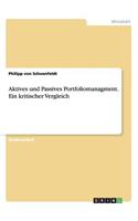 Aktives und Passives Portfoliomanagment. Ein kritischer Vergleich