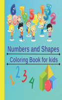 Numbers and Shapes Coloring Book for kids