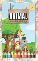 ABC Animal Children Coloring and Activity Book