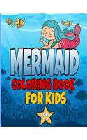 mermaid coloring book for kids ages 4-8