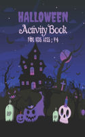 Halloween Activity Book for Kids Ages 4-8