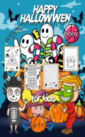 Halloween Activity Book for Kids Ages 4-8