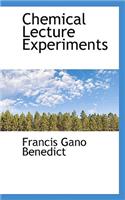 Chemical Lecture Experiments: (English)