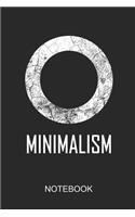 Minimalism: a5 notebook, dotted, dot grid, 120 pages