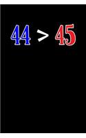 44 > 45