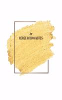 Horse Riding Notebook - Horse Riding Journal - Horse Riding Diary - Gift for Equestrian