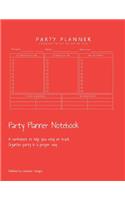 Party Planner Notebook