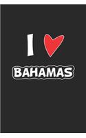 Bahamas: Notizbuch, Notizheft, Notizblock - Geschenk-Idee für Weltenbummler & Travel Fans - Karo - A5 - 120 Seiten