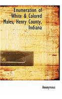 Enumeration of White & Colored Males, Henry County, Indiana