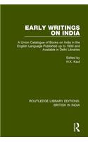 Early Writings on India