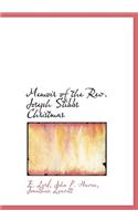 Memoir of the REV. Joseph Stibbs Christmas