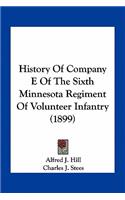 History Of Company E Of The Sixth Minnesota Regiment Of Volunteer Infantry (1899)