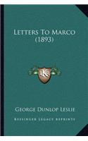 Letters To Marco (1893)
