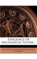 Efficiency of Mechanical Filters...