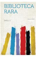 Biblioteca Rara Volume 41030