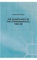 Significance of the Commonwealth, 1965-90