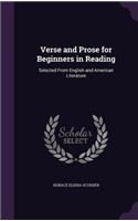 Verse and Prose for Beginners in Reading