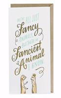 Em & Friends Fancy Animals Foil Card