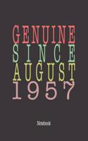 Genuine Since August 1957: Notebook