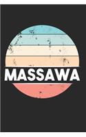 Vintage City Trip Massawa - Eritrea Gift Habesha: 120 Pages 6 'x 9' -Dot Graph Paper Journal Manuscript - Planner - Scratchbook - Diary