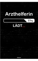 Arzthelferin Lädt... Notizbuch