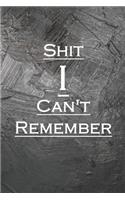 Shit I Can't Remember