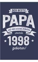Der Beste Papa wurde 1998 geboren: Wochenkalender 2020 mit Jahres- und Monatsübersicht und Tracking von Gewohnheiten - Terminplaner - ca. Din A5