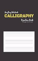 Calligraphy Practice Book - AmyTmy Notebook - 100 pages - 8.5 x 11 inch - Matte Cover