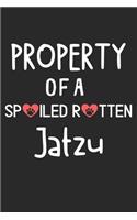 Property Of A Spoiled Rotten Jatzu: Lined Journal, 120 Pages, 6 x 9, Jatzu Dog Gift Idea, Black Matte Finish (Property Of A Spoiled Rotten Jatzu Journal)