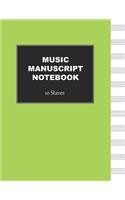 Music Manuscript Notebook: 10 Stave Blank Sheet Music Book