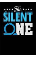 The Silent One: Black, Blue & White Design, Blank College Ruled Line Paper Journal Notebook for Project Managers and Their Families. (Agile and Scrum 6 x 9 inch Com