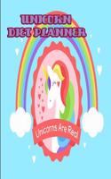 Unicorn Diet Planner: 6 X 9 Unicorn Diet Planner Cute Notebook to Track Your Meals & Weight Loss Journey