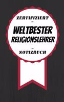 Notizbuch - Zertifiziert - Weltbester - Religionslehrer