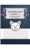 Schreiblernheft Lineatur 1