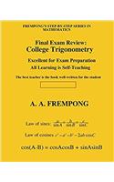 Final Exam Review: College Trigonometry