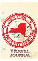 New York United States Travel Journal: Blank Lined Vacation Holiday Notebook