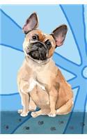 Bullet Journal Notebook for Dog Lovers, French Bulldog Sitting Pretty 6: Graph Design - 162 Numbered Pages with 150 Graph Style Grid Pages, 6 Index Pages and 2 Key Pages for Journaling, Writing, Planning and Doodling, for