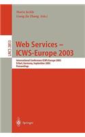 Web Services - Icws-Europe 2003