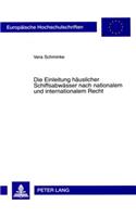 Die Einleitung Haeuslicher Schiffsabwaesser Nach Nationalem Und Internationalem Recht