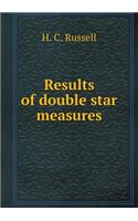 Results of Double Star Measures