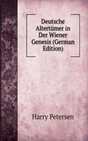 Deutsche Altertumer in Der Wiener Genesis (German Edition)