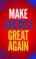Make America Great Again: 100 Pages 8.5" X 11" Notebook College Ruled Line Paper