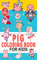 Pig Coloring Book For Kids