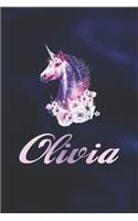 Olivia: Funny Sayings First Name Personalized Customized Names Gift Birthday Girl Women Notebook Journal