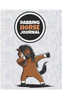 Dabbing Horse Journal: 120 Lined Pages Notebook, Journal, Diary, Composition Book, Sketchbook (8.5x11) For Kids, Horse Pet Lover Gift